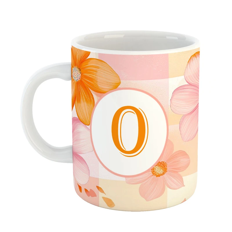 ماگ پادآفرین مدل فانتزی طرح حرف O کد 36