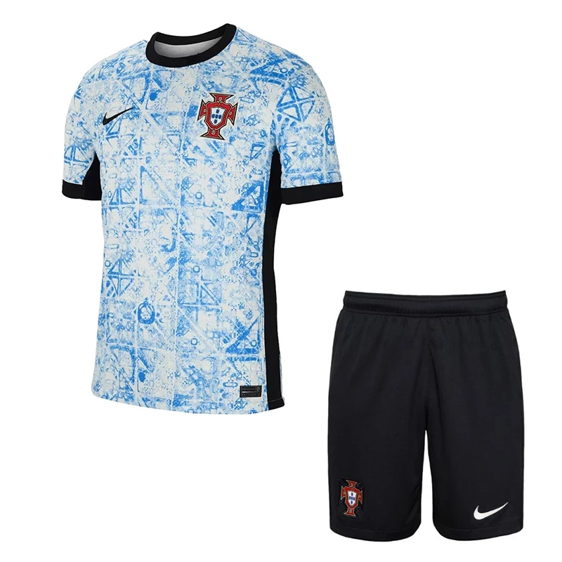 ست پیراهن و شورت ورزشی پسرانه مدل پرتغال Away 2024