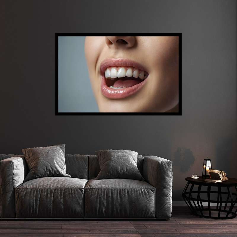 تابلو بکلیت طرح لبخند دندانپزشکی مدل B-bu1165