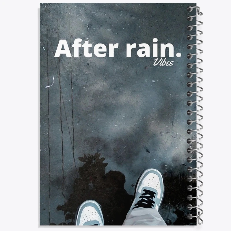 دفتر مشق 100 برگ خندالو طرح After Rain کد F1123