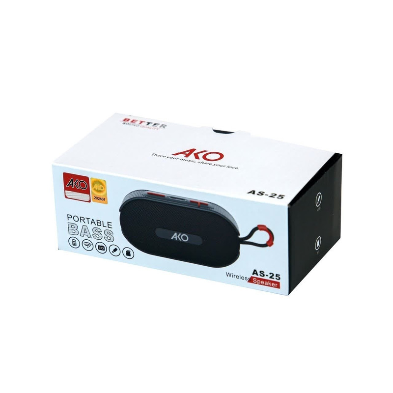 اسپیکر بلوتوثی قابل حمل آکو مدل AS-25