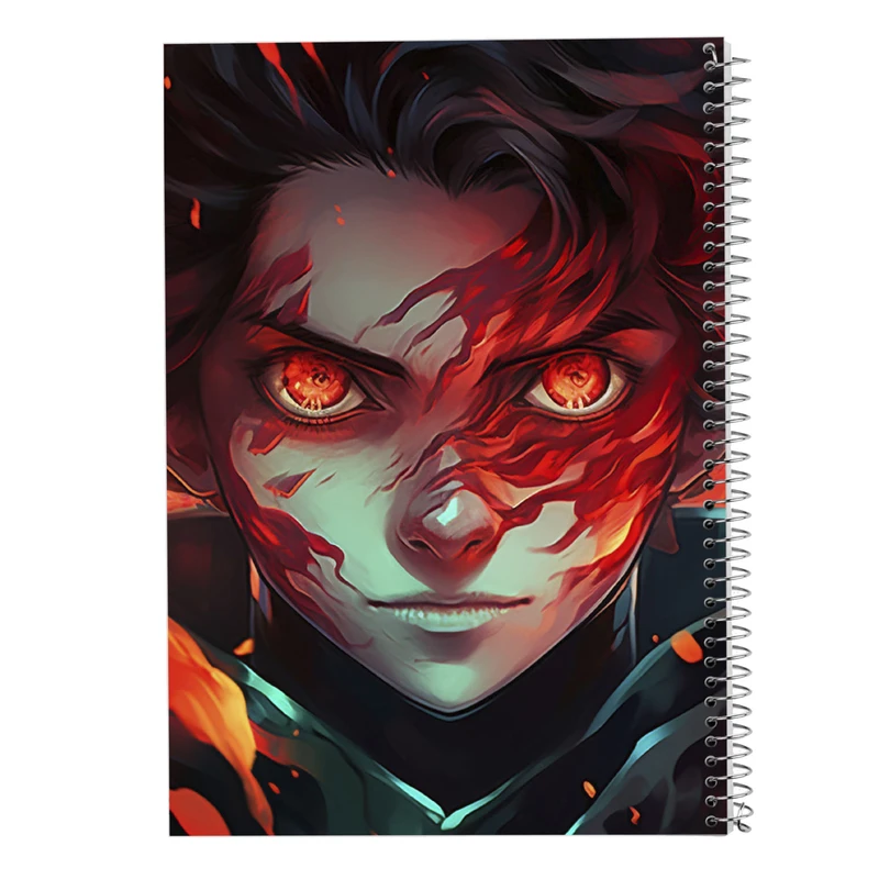 دفتر شطرنجی 50 برگ مدوپد مدل Demon Slayer کد DF11049