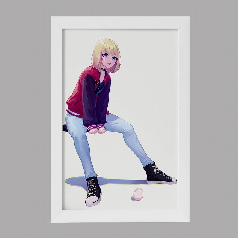 تابلو خندالو مدل ریکا انیمه واندر اگ پرایورتی کد 34035