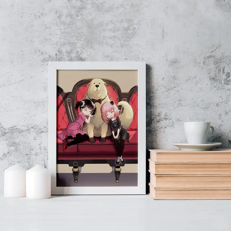 تابلو خندالو مدل انیا فورجر و بکی انیمه اسپای ایکس فمیلی کد 17707