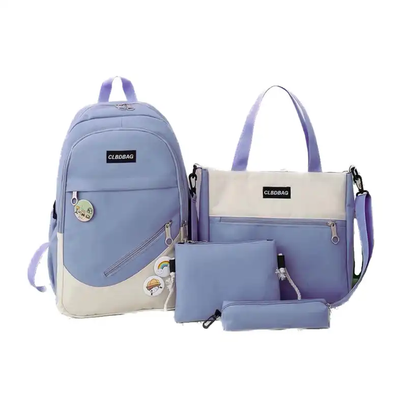 کوله پشتی مدل پیکسل به همراه کیف دستی و کیف دوشی و جامدادی