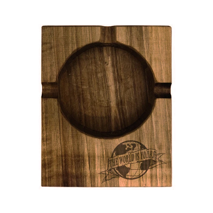 زیرسیگاری چوبی مدل The world is yours 5445457