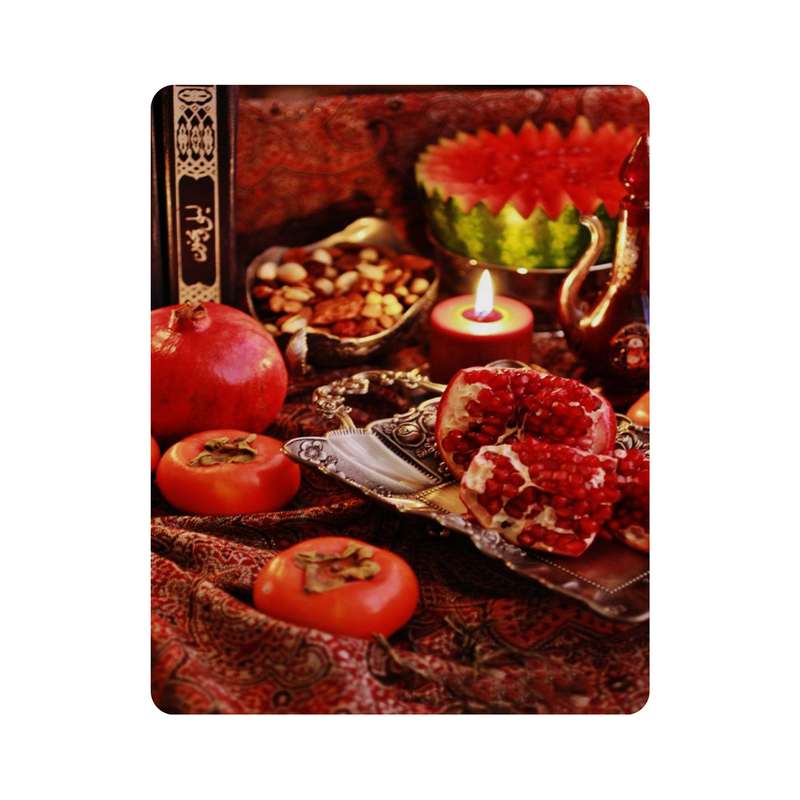 ماوس پد اطلس آبی طرح شب یلدا  مدل T7285