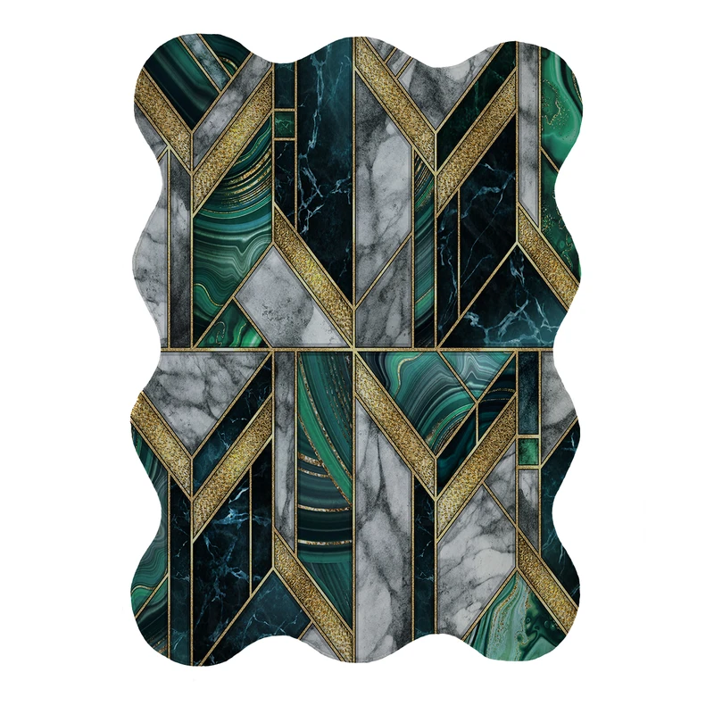 پادری مدل دالبر طرح سنگ کد 8605 سایز 80x110 سانتی متر 