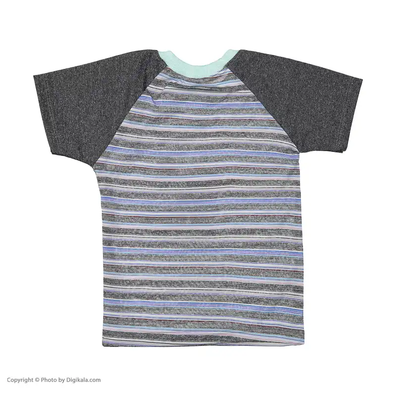 ست تی شرت و شلوارک پسرانه مدل پسر کلاه دار کد 3451