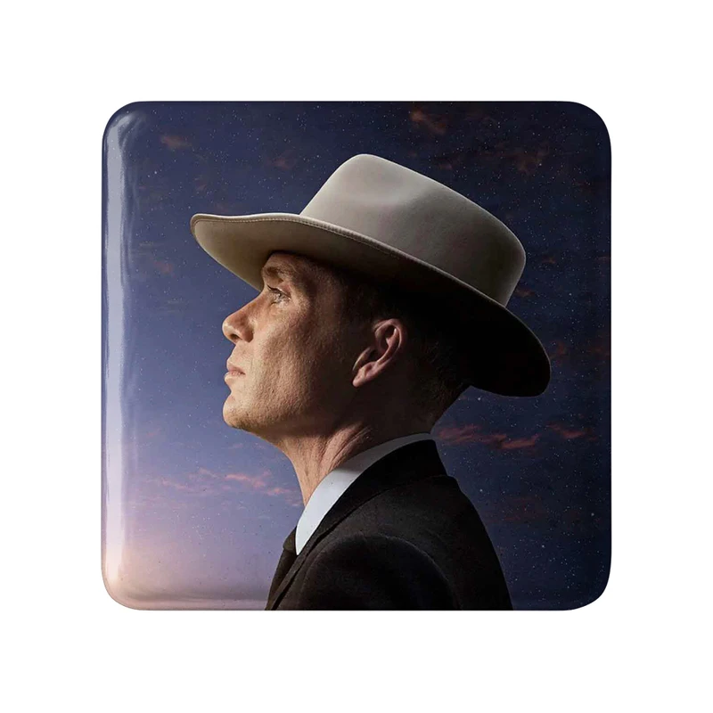 مگنت خندالو طرح اوپنهایمر Oppenheimer مدل مربعی کد 31019