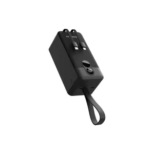 پاوربانک پرودو مدل Integrated Cables ظرفیت 50000 میلی آمپر بر ساعت