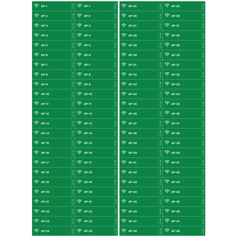 لیبل شبکه نت لیبل طرح AccessPoint بسته 48 عددی