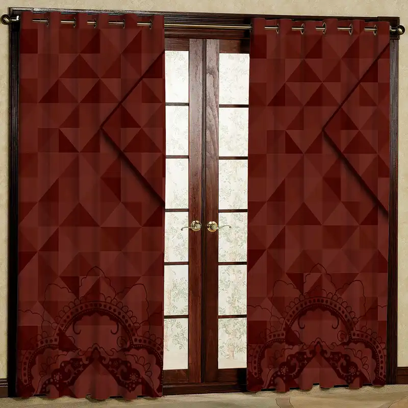 پرده مدل مخمل پانچی کد 4142T2 سایز 200x140 سانتی متر