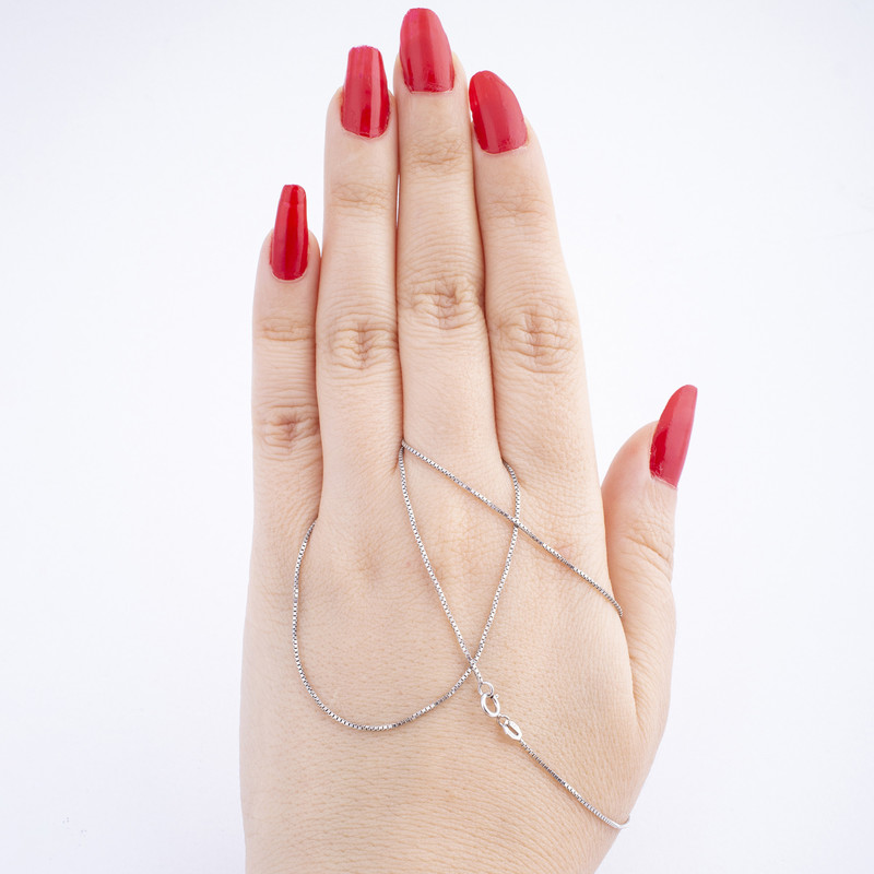 زنجیر نقره زنانه آمیتیس مدل ونیزی AMT-Z013