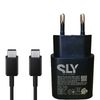 شارژر دیواری 25 وات اس ال وای مدل Galaxy A54 Super Fast SL-EU25W به همراه کابل تبدیل USB-C