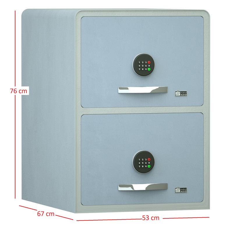 گاوصندوق الکترونیکی سدید مدل فایل دو کشو 700EAC