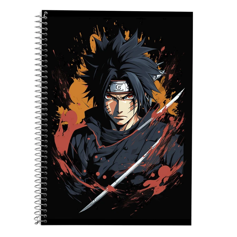 دفتر زبان 50 برگ مدوپد مدل سه خط طرح Naroto کد DF11129