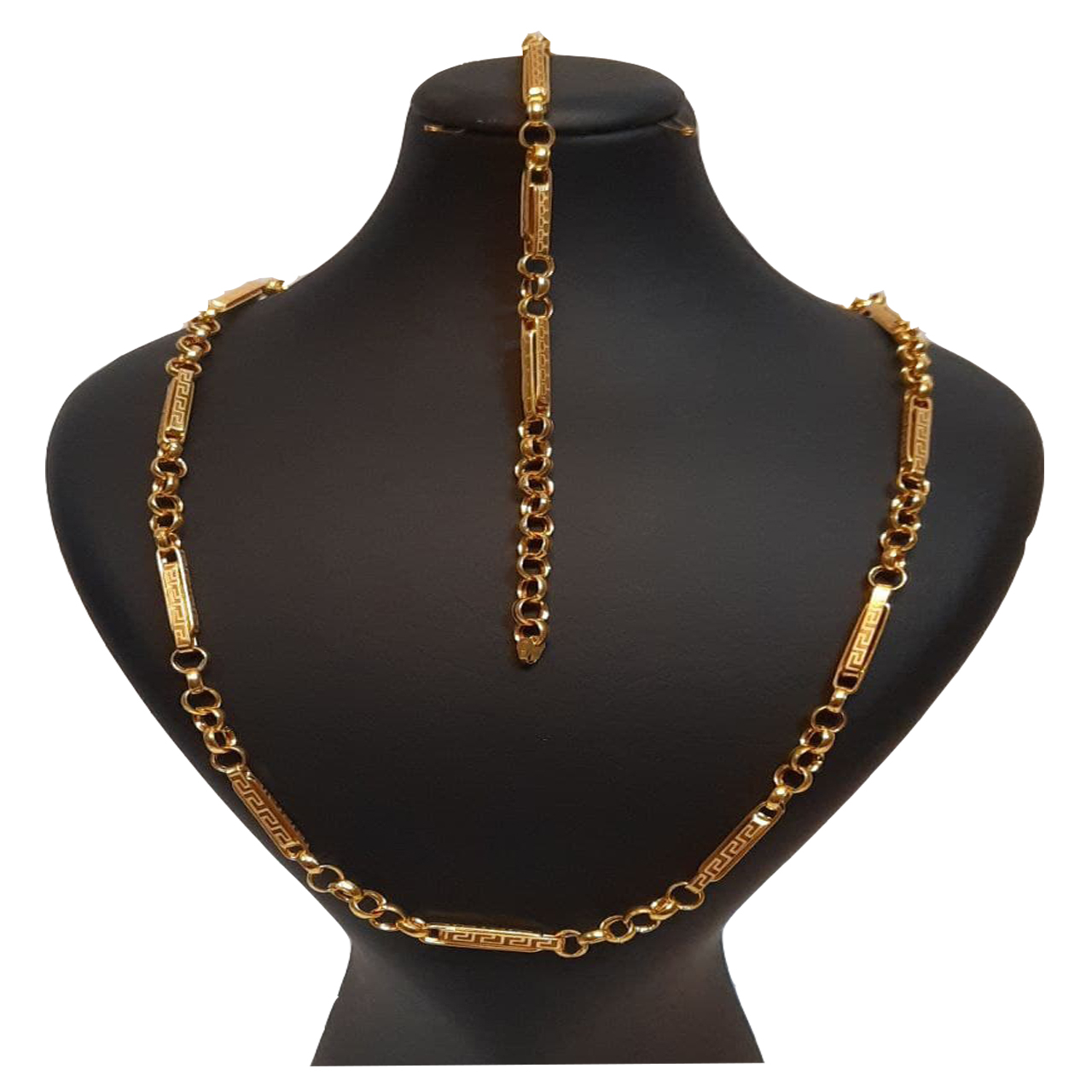 نیم ست طلا 18 عیار زنانه گالری یارطلا  مدل VERSACE کد NSV01