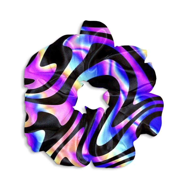 کش مو زنانه مدل اسکرانچی هولوگرامی گرانج کد SCH0163