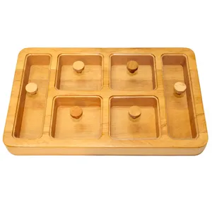 جعبه پذیرایی چوبی مدل 6 خانه R1229
