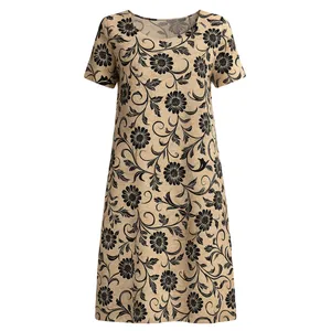 پیراهن آستین کوتاه راحتی زنانه مدل آیرا کد 12