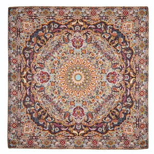 رومیزی ترمه عدل کشمیر مدل باغ بهشت کد 3 TRBGH