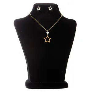 نیم ست زنانه مدل ستاره تک نگین کد RKH_711