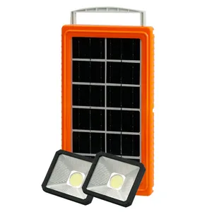 سیستم روشنایی و پاوربانک خورشیدی یی جی مدل  YJ-7790 مجموعه سه عددی