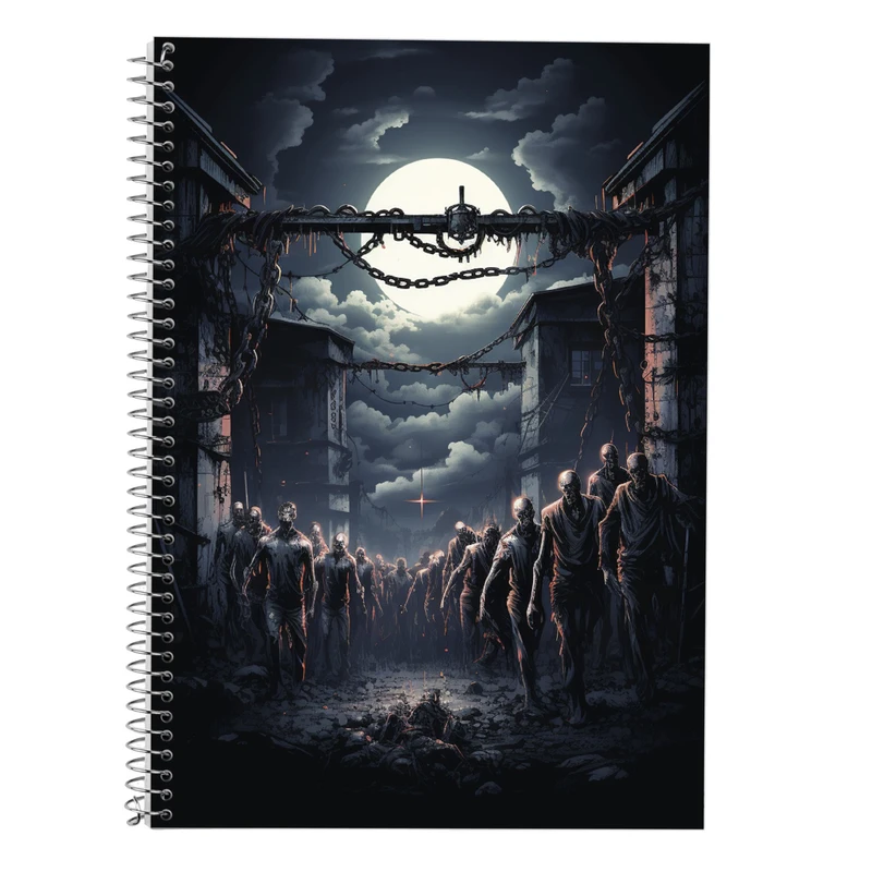 دفتر زبان 50 برگ مدوپد مدل دوخط طرح تایتان Titan کد DF11913