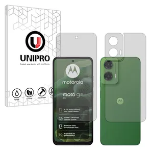 Unipro Star 5 model matte screen protector suitable for Motorola Moto G35 Mobile phone along with the back protector