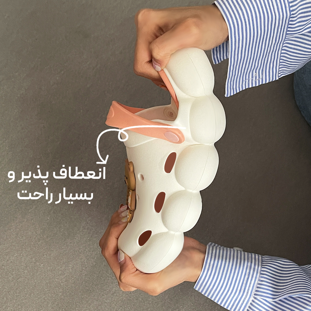 صندل دخترانه مدل بیسکوئیتی کد 96-PE