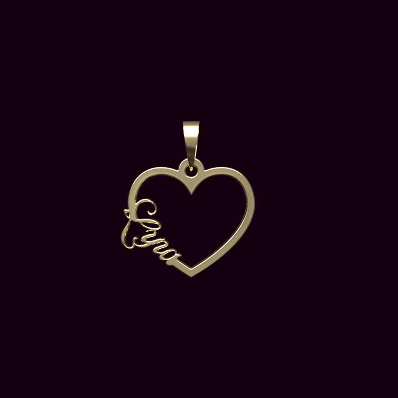 آویز گردنبند طلا 18 عیار زنانه مدوپد مدل اسم لیرا lyra کد PB1-10495