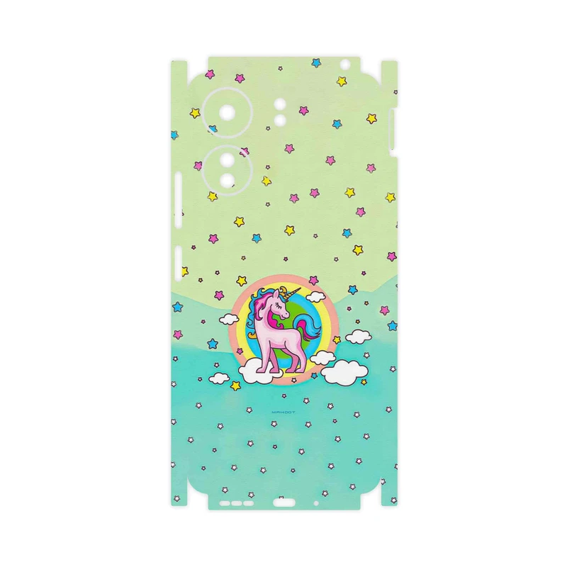 برچسب پوششی ماهوت مدل Rainbow unicorn adventure-FullSkin مناسب برای گوشی موبایل شیائومی Poco C65