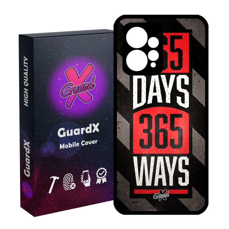 کاور گارد ایکس طرح Text مدل Glass10156 مناسب برای گوشی موبایل شیائومی Redmi Note 12 4G