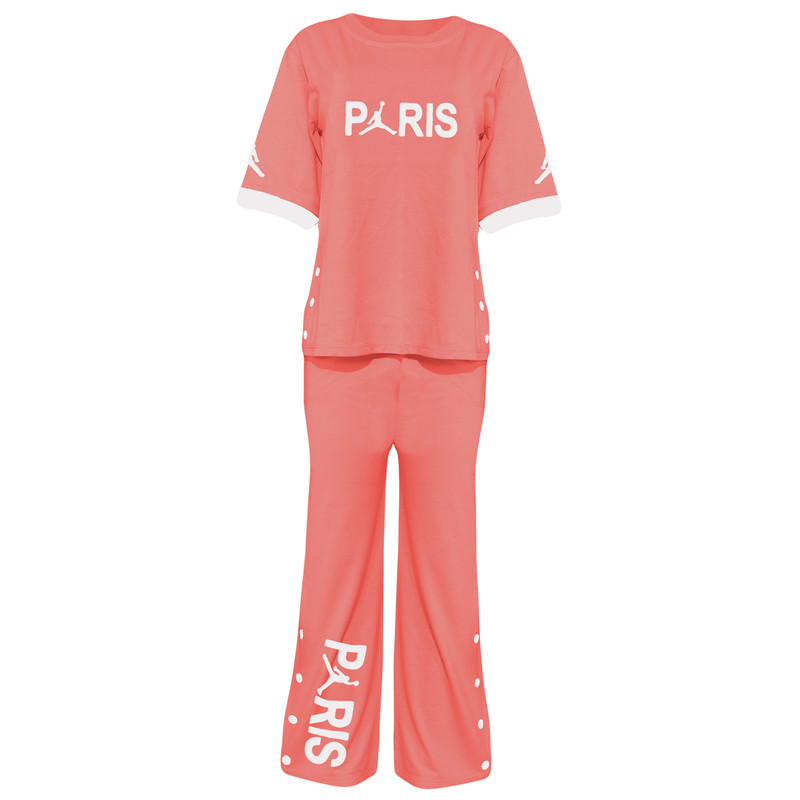 ست تی شرت آستین کوتاه و شلوار زنانه مدل مارال کد 04