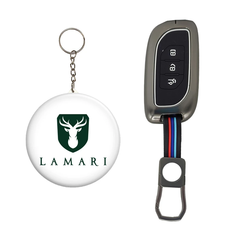 کاور ریموت و سوئیچ خودرو کالانیکس مدل COV-LAMARYNE-10556 طرح فلزی مناسب برای لاماری به همراه جاسوئیچی