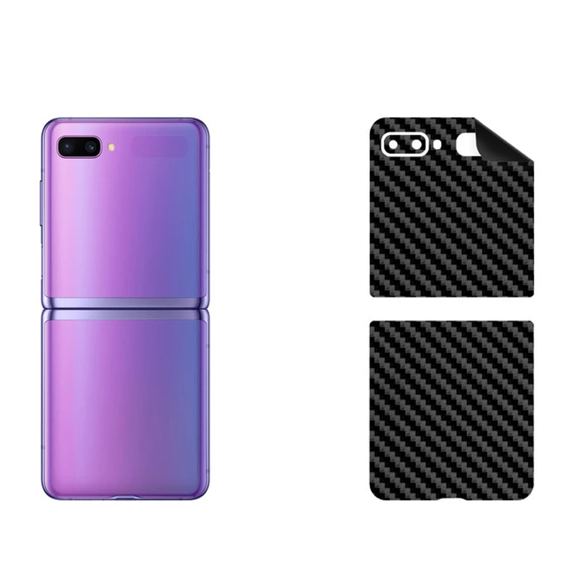 برچسب پوششی بستور مدل BT-Fiber طرح فیبر کربن مناسب برای گوشی موبایل سامسونگ Galaxy Z Flip
