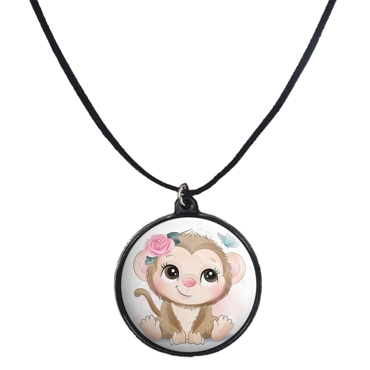 گردنبند پرمانه طرح حیوانات کیوت کد pmb.21365 مدل دو طرفه