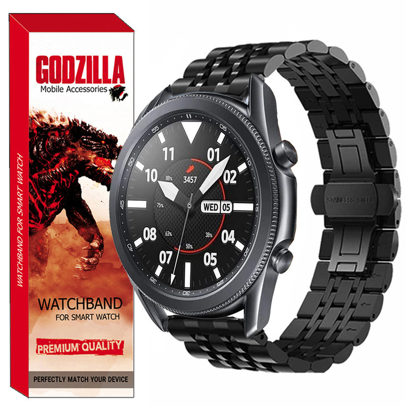 بند گودزیلا مدل 7BID مناسب برای ساعت هوشمند سامسونگ Galaxy Watch3 SM-R840 45mm