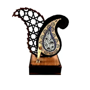 قلمدان میناکاری طرح بته جقه کد ۰۰۴