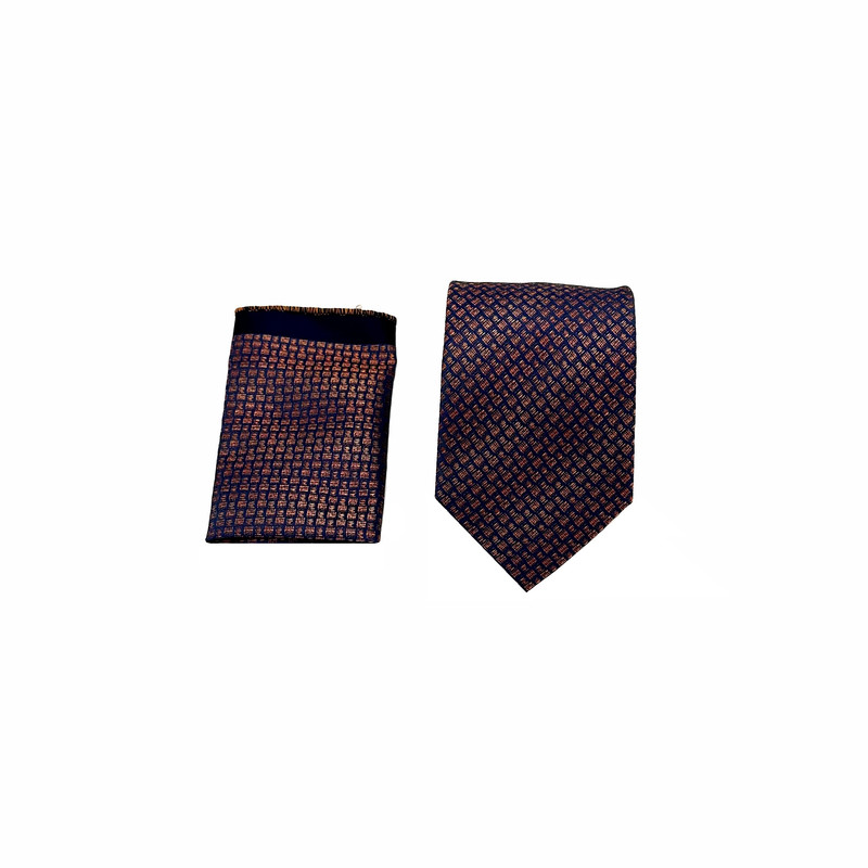 ست کراوات و دستمال جیب مردانه آریوان مدل LR7703