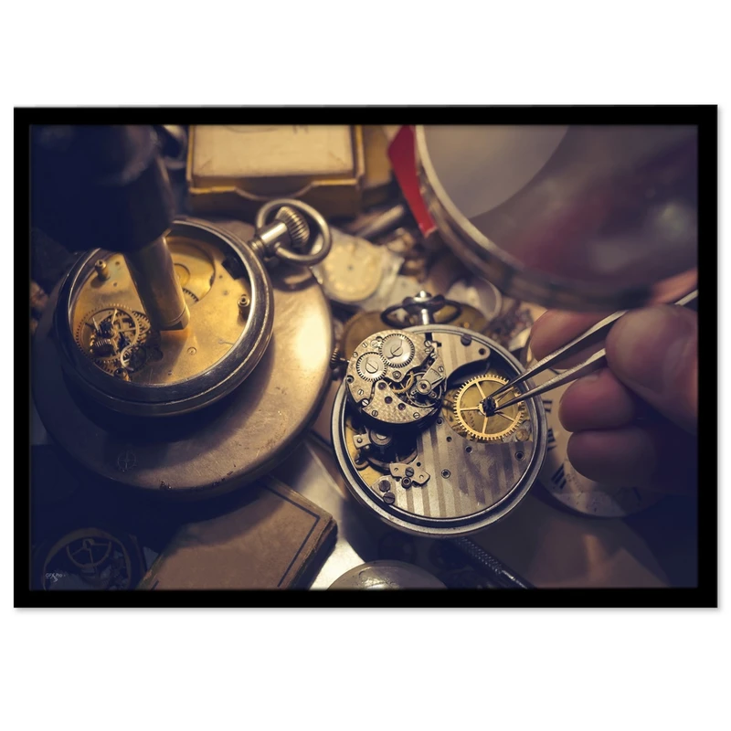 تابلو بکلیت طرح ساعت قدیمی مدل B-S1530