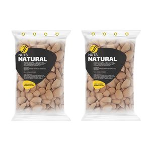 بادام درختی سنگی نچرال - 1 کیلوگرم بسته 2 عددی 