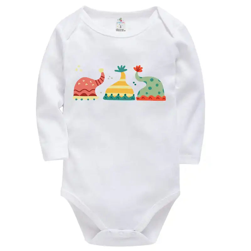 بادی آستین بلند نوزادی ایزی دو مدل ED012 مجموعه 3 عددی