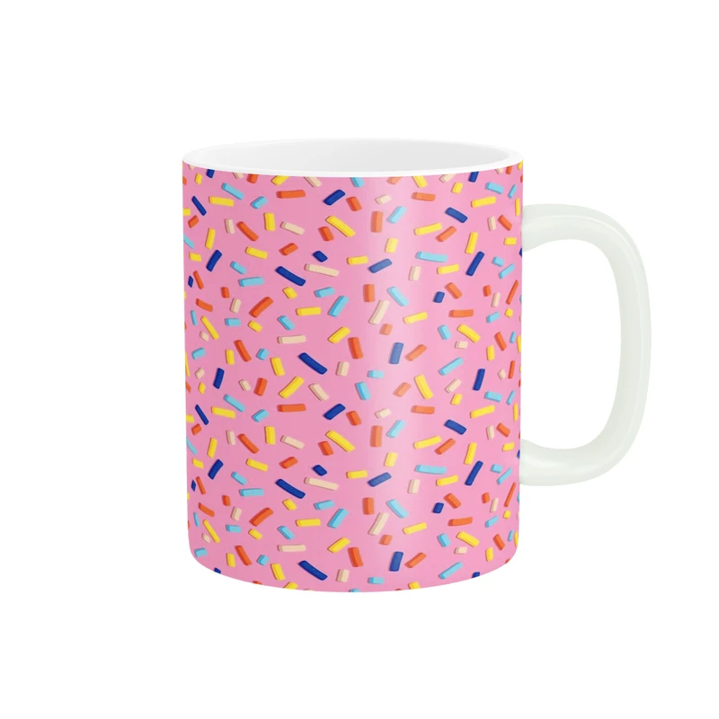 ماگ پاد آفرین مدل خطوط رنگی کد DKC1064