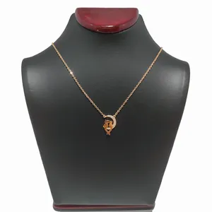 گردنبند زنانه مدل ماه و گربه کد 237