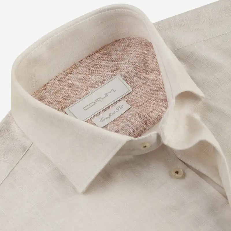 پیراهن آستین بلند مردانه کروم مدل لینن 2410161