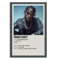 پوستر مدل تراویس اسکات TRAVIS SCOTT کد 484