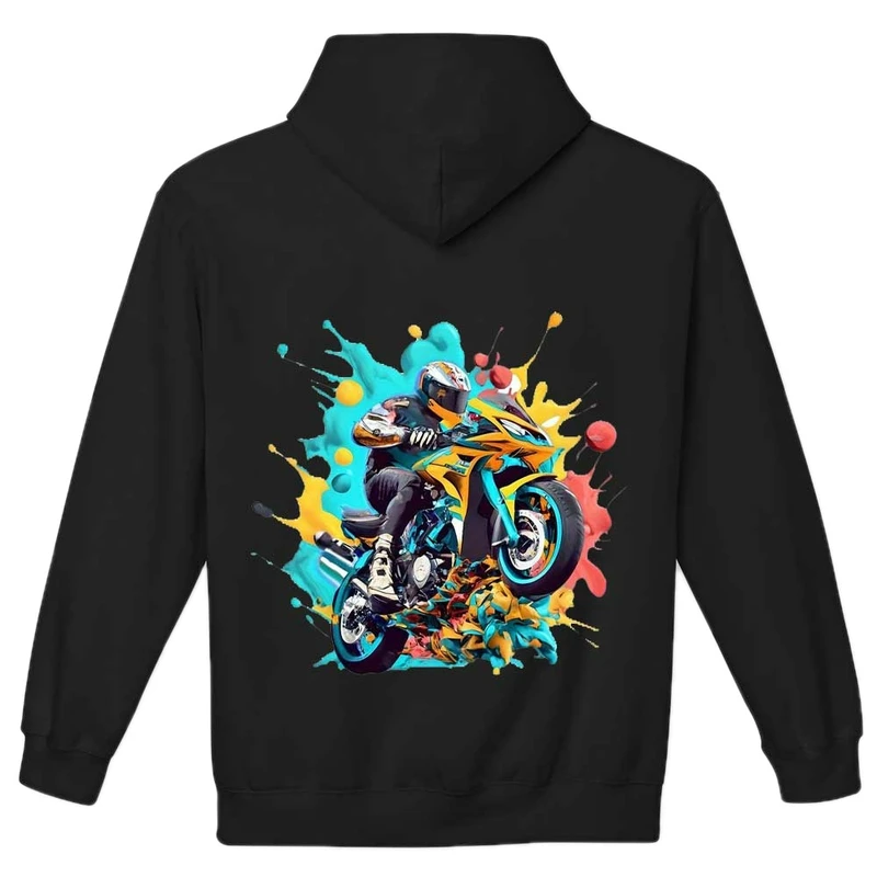 هودی مردانه مدل عشق موتور سواری کد 588