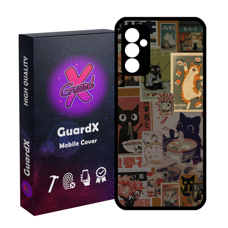 کاور گارد ایکس طرح گربه سوشی مدل 11161 مناسب برای گوشی موبایل سامسونگ Galaxy A15 4G / A15 5G